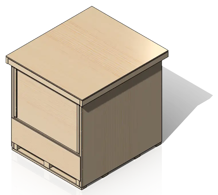 concave table crate assy